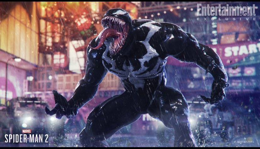 RT @ScreenTalk: Someone’s hungry.

New look at Venom in ‘SPIDER-MAN 2’. #SpiderMan2 https://t.co/ghF2WL8PAZ