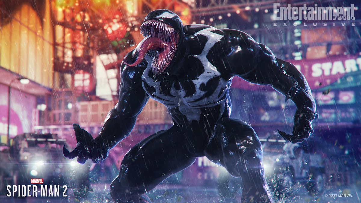 RT @SpiderManShots: New look at Venom in Marvel's Spider-Man 2! https://t.co/ayMzf2gmLO