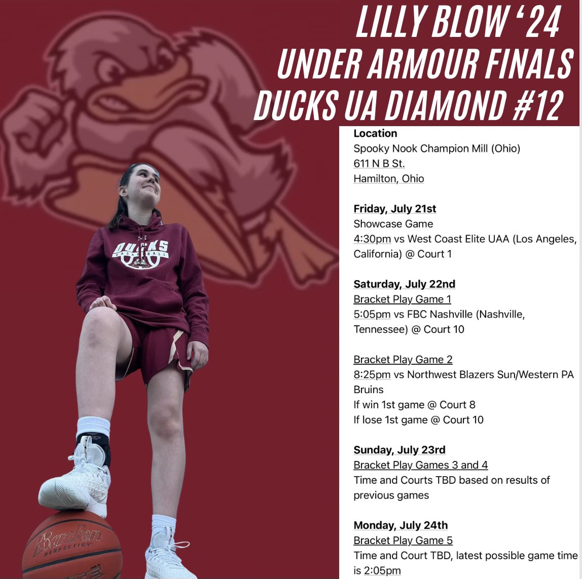 Lilly Blow on Twitter "Final session for the Under Armour Circuit