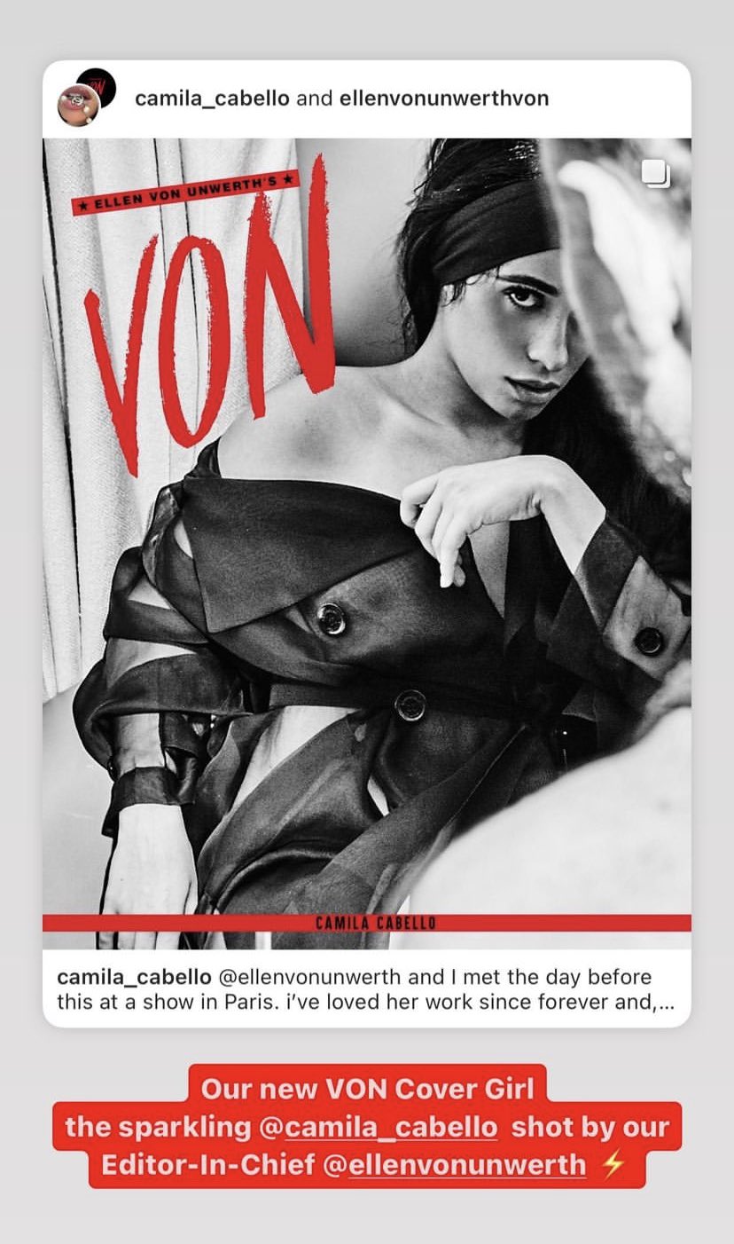 Camila Cabello Daily on Twitter: "Ellen Von Unwerth’s Magazine via