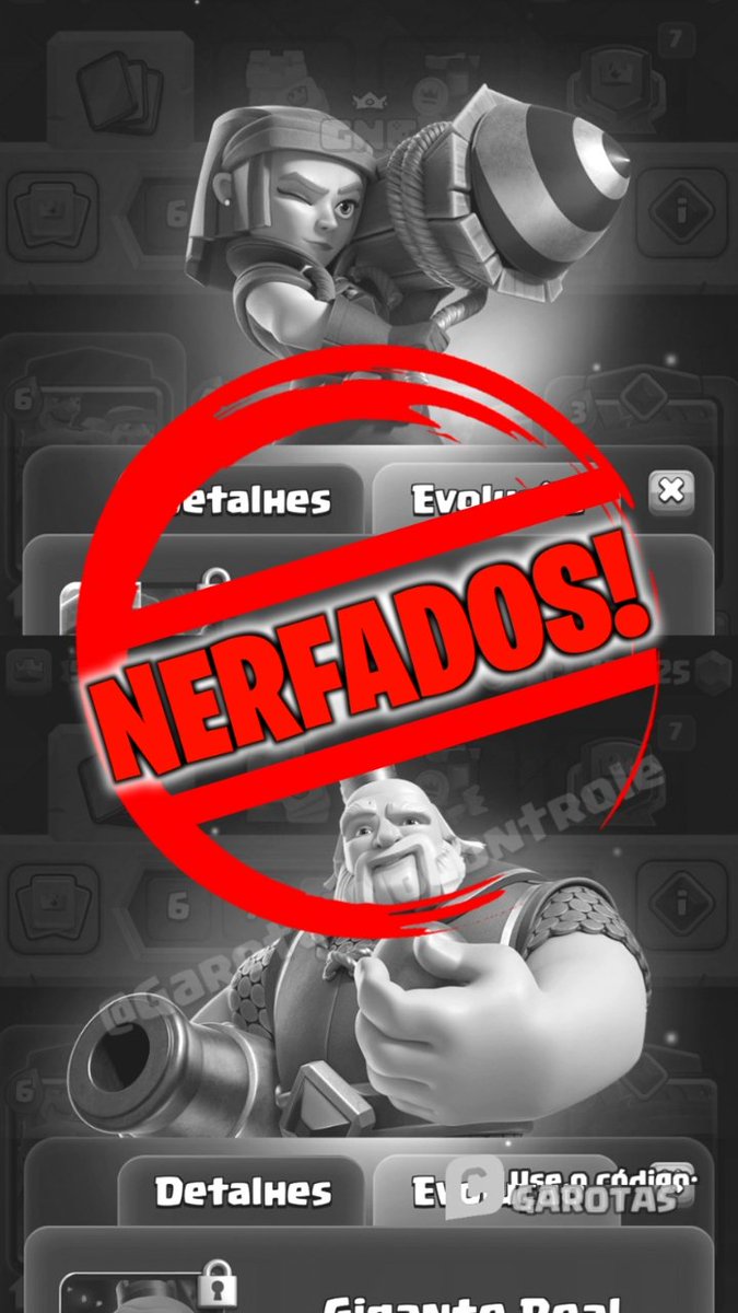 ControleGarotas's tweet photo. BALANCEAMENTO de JULHO!
Nem as EVOLUÇÕES escaparam...
Link: https://t.co/X8hiv0FRHE
#clashroyale #clashmemes #clashroyaleupdate #balancechanges #gamingontiktok #cardevolution #Whattoplay https://t.co/KkC8ZbHxKJ