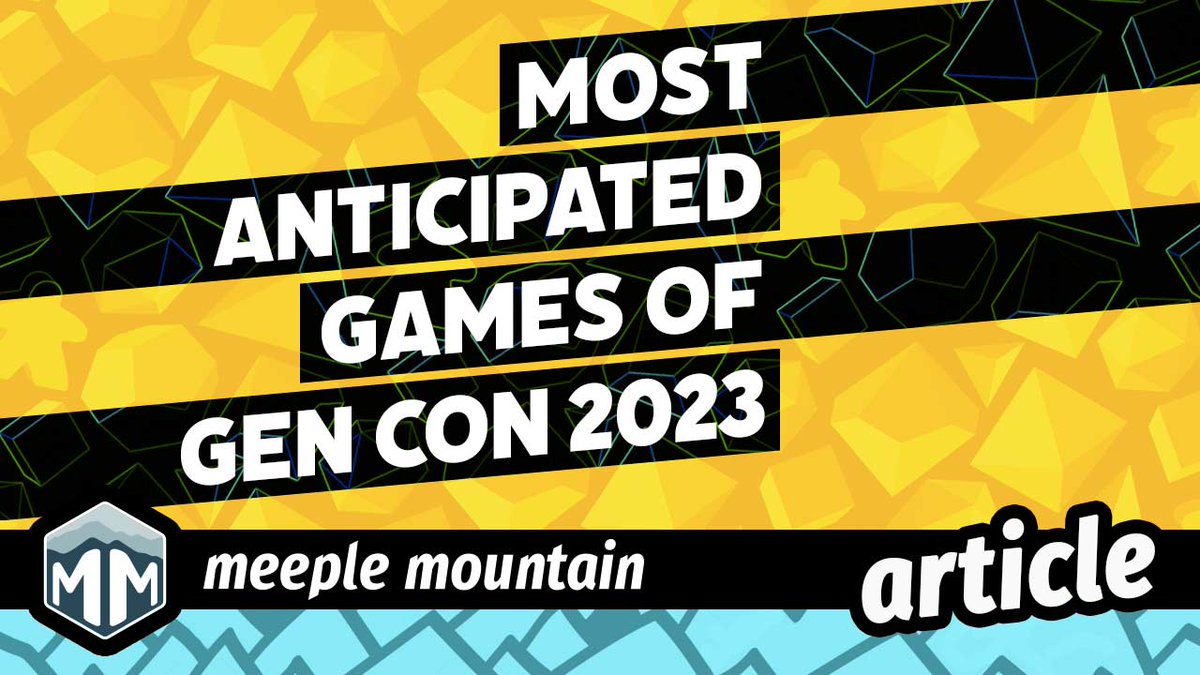 Gen Con 2023 is almost upon us! Each year the Meeple Mountain team handpicks our favorites from the hundreds of upcoming titles. Check out our Most Anticipated Games of <a href="/Gen_Con/">Gen Con</a> 2023.
meeplemountain.com/articles/most-…