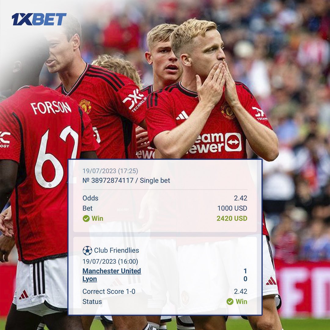 1хBet on X: Pre-season friendly games are good thing to bet on