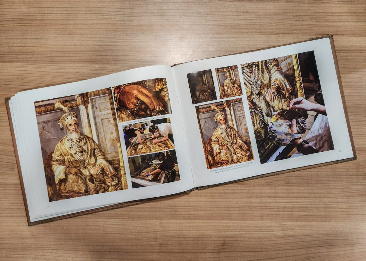 SalmanAneel's tweet photo. Honor to have received batch of this coffeetable book @zafar_masud 🙏about magnificent heritage of Punjab about restoration of the Princess Bamba collection-joint effort of @thebankofpunjab @aliazafar22 &amp; Hungarian govt wth full page reproduction of restored artworks👏 #PakPride https://t.co/io7QsSv4Qm