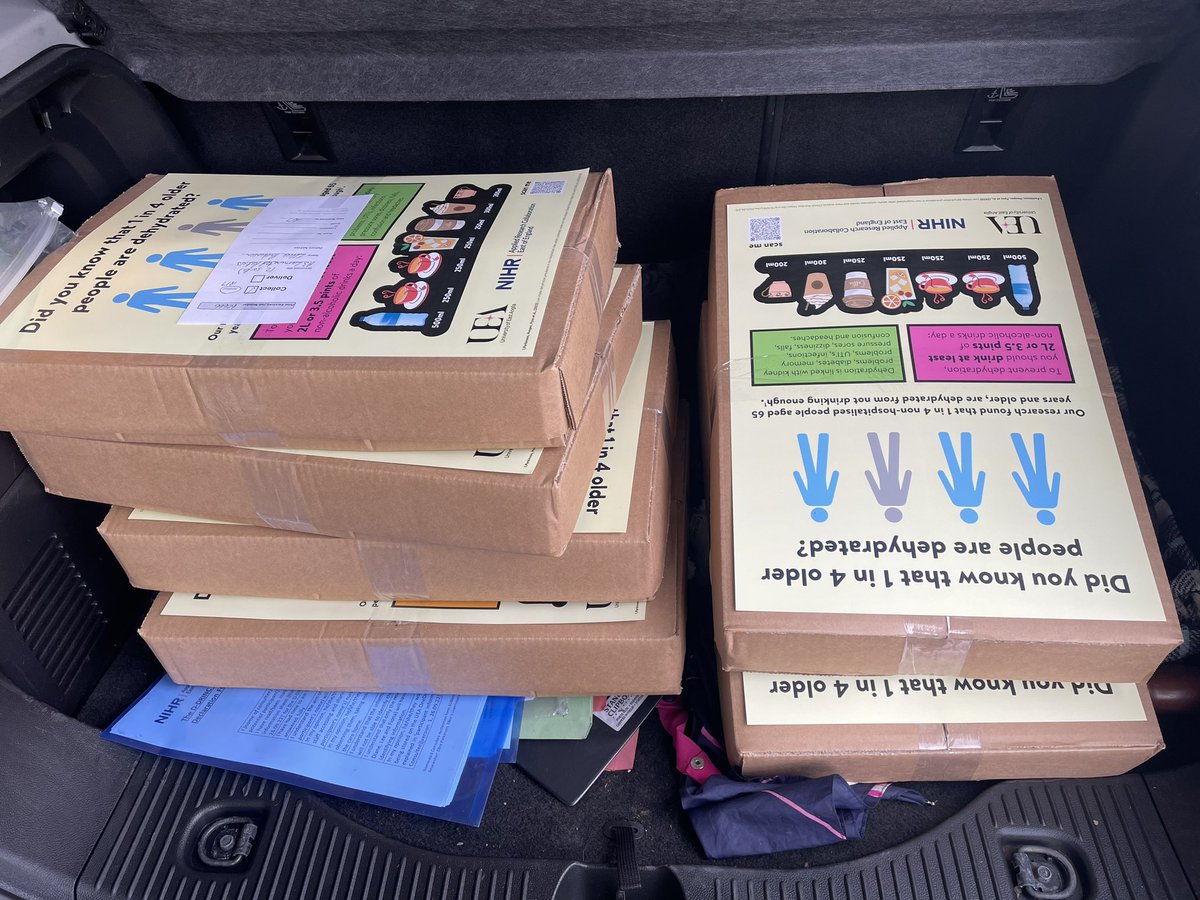 ElliceParkinson's tweet photo. I had an exciting delivery today…! 📦 

These posters will be arriving at all GP surgeries, nursing and care homes, and hospitals across #Norfolk &amp; #Waveney

Keep an eye out for these parcels arriving! 👀 

#dehydration #hydrationcare #drinking #geriatrics #healthyageing https://t.co/MKMhAZBNlx