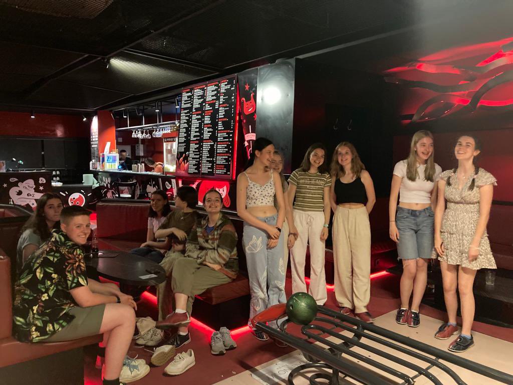 IGSphilosophy's tweet photo. Krakow bowling @Ilkleygrammar #TeamIGS #Krakowtrip2023 https://t.co/lwGSc4jVxf