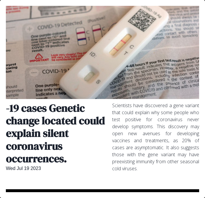 tinyread_news's tweet image. Good news! Scientists have discovered a common version of an immunity gene that could help speed up the bodys response to fighting viruses. #ImmunityGene #VirusProtection