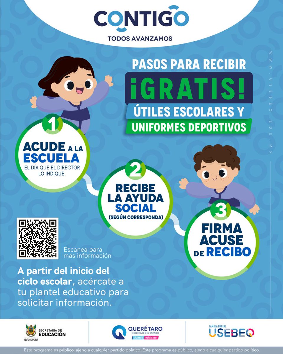 USEBEQOficial's tweet photo. Esto es lo que debes saber para obtener tus útiles escolares ☺️ #CONTIGO #FamiliaUSEBEQ https://t.co/DwvgWgtmXN