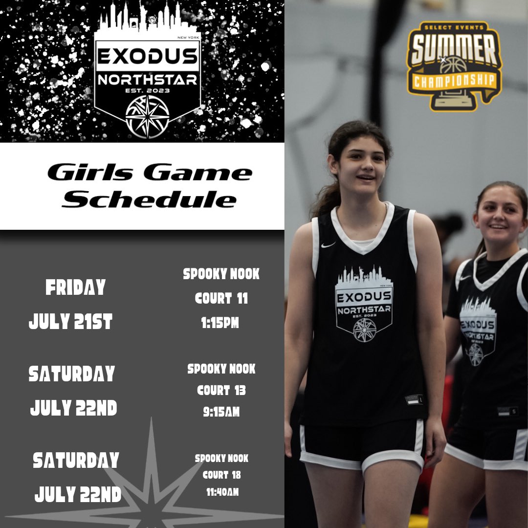 Come check out our 17U <a href="/SelectEventsBB/">Select Events Basketball</a> Summer Championship‼️
📍 Spooky Nook

<a href="/NSSports_NY/">NorthStar Sports ™️</a> <a href="/Exodushoops/">Exodus NYC</a>