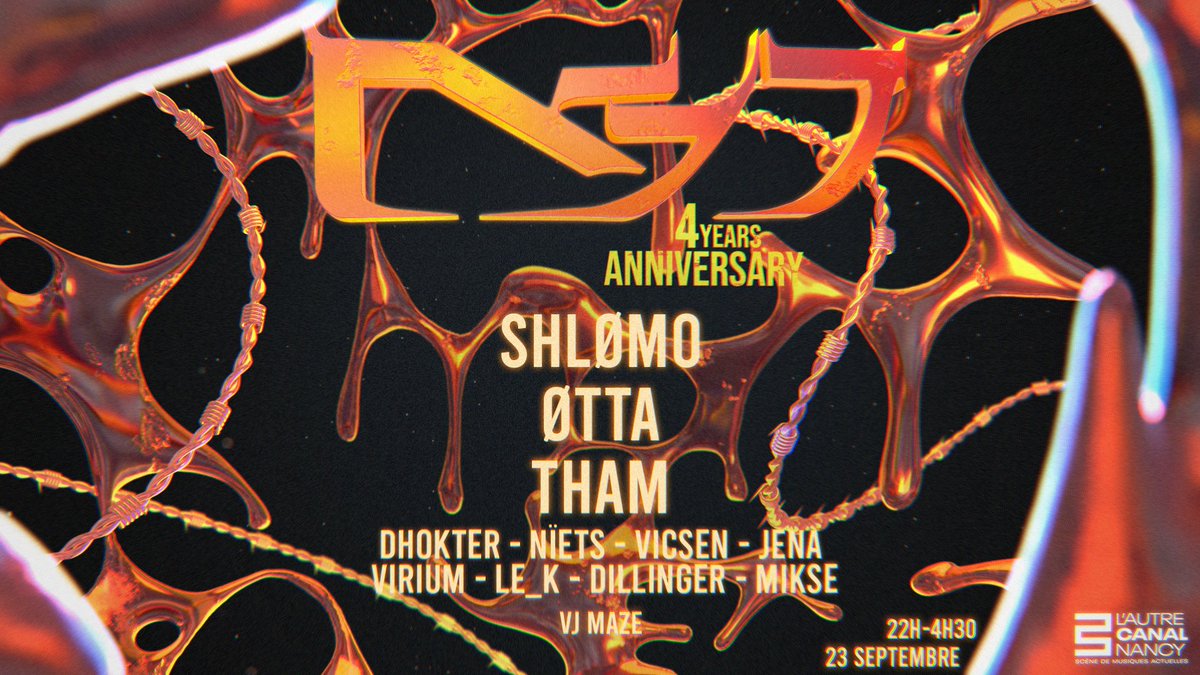 NOUVELLE DATE • Rendez-vous le 23 septembre pour la grosse soirée électro de la rentrée avec les 4 ans de MYT à L'Autre Canal avec Shlømo, ØTTA, Tham et les DJs de l'écurie MYT !
⏳ 22:00 - 04:40
🎫 Billetterie • lautrecanalnancy.fr/agenda/MYT-4-y…