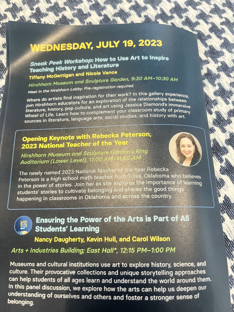 Spending the afternoon Learning and Engaging at the Smithsonian’s National Education Summit.