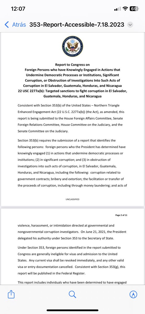 Mmendoza1970's tweet photo. LO ÚLTIMO 
El @StateDept quita visa, les prohíbe cualquier trámite migratorio y coloca en una lista a negra a ser investigados a una serie de funcionarios centroamericanos corruptos y acusados de socavar la democracia y practicar violencia y acoso en sus países. 
En esta lista aparecen, la procuradora del régimen de Nicaragua Wendy Carolina Morales, los diputados Arling Alonso, Gladis Baez, Loria Dixon y Alejandro Mejia Ferreti, además de jueces y funcionarios del INSS.