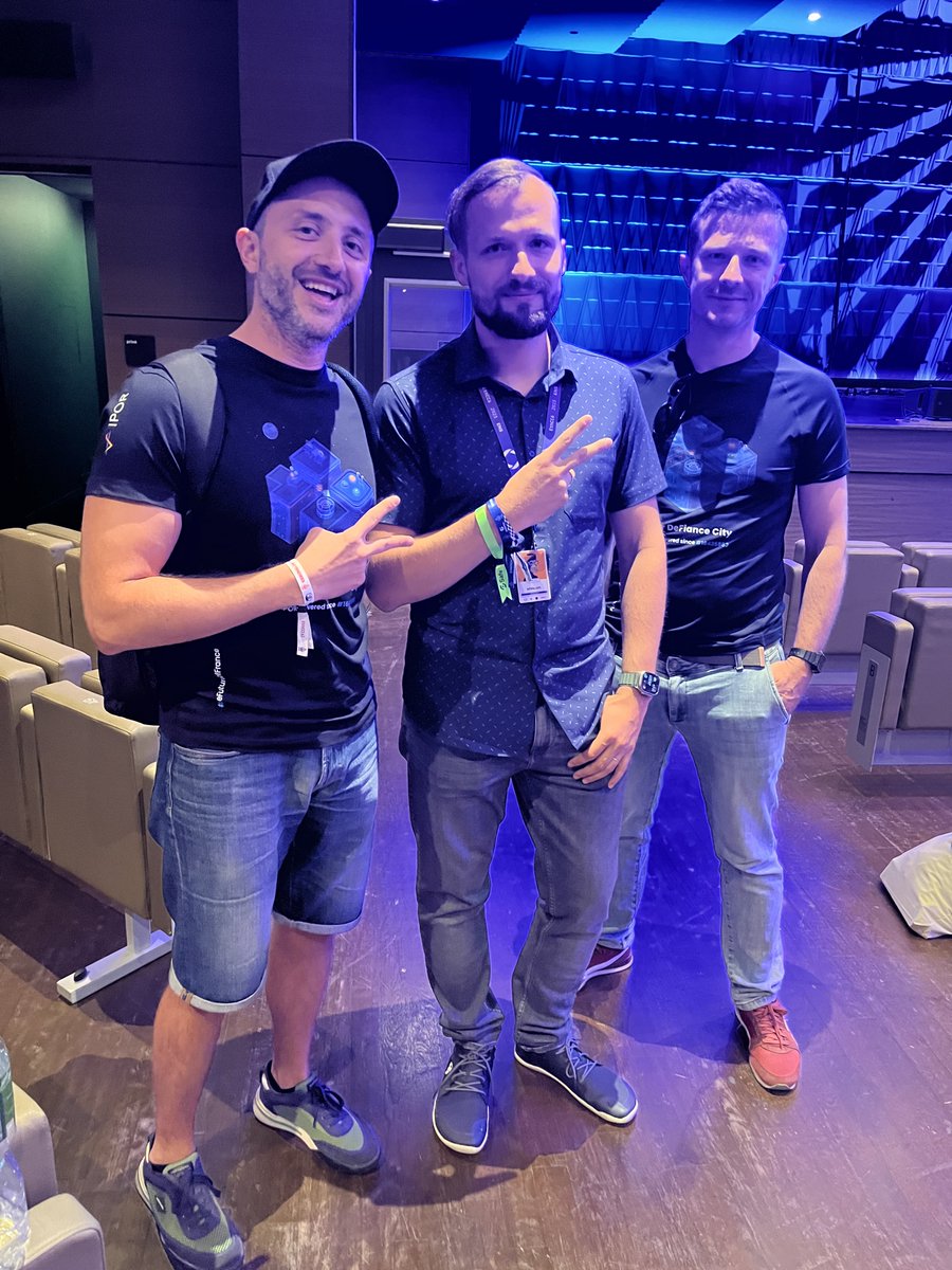 ipor_io's tweet photo. @vdramaliev & @lukaszmuzyka had a short discussion with @k06a from @1inch comparing #PowerTokens & #TokenPlugins.
Both are new #DeFi primitives that open a π of possibilities for token holders. #modularity
Imagine farming in 10+ pools with the same 10k USDC or ipUSDC. #ETHcc https://t.co/KEx28MI6Sw
