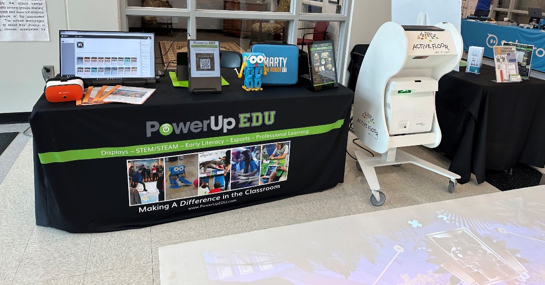 powerupedu's tweet image. Hey @upstatetech visit @powerupedu &amp;amp; experience #ActiveLearning!  Come &quot;play&quot; on the @Active_Floor #virtualreality @ClassVR &amp;amp; #MartytheRobot @RoboticalLtd!  Don&apos;t miss hearing about #STEM Career Pathways curriculum with @WOZEDK12, &amp;amp; #3DPrinting #datalogging with  @boxlightinc