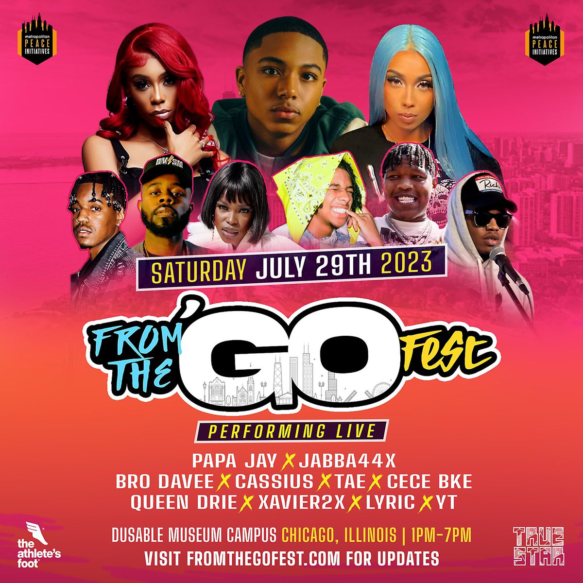 TrueStarChicago's tweet photo. #FromTheGo is a place for creatives & our community to come together.
Join us July 29th for interactive activations, pop-ups, giveaways, vendors, food & Chicago’s best DJ’s & some 🔥music. #thingstodoinchicago
📍DuSable Museum ⏰ 1-7 PM ➡️ RSVP Now https://t.co/ZvYDhzBMU5 https://t.co/9K3O0FycyH