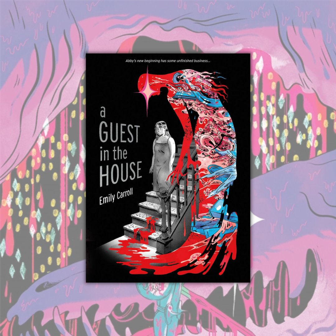 01FirstSecond's tweet photo. In Emily Carroll's haunting A Guest in the House, a young woman marries a kind dentist only to realize that there’s a dark mystery surrounding his former wife’s death. This not-to-be-missed adult horror story is out 8/15: https://t.co/m3A4fmHG12 https://t.co/2T1XLl96hU