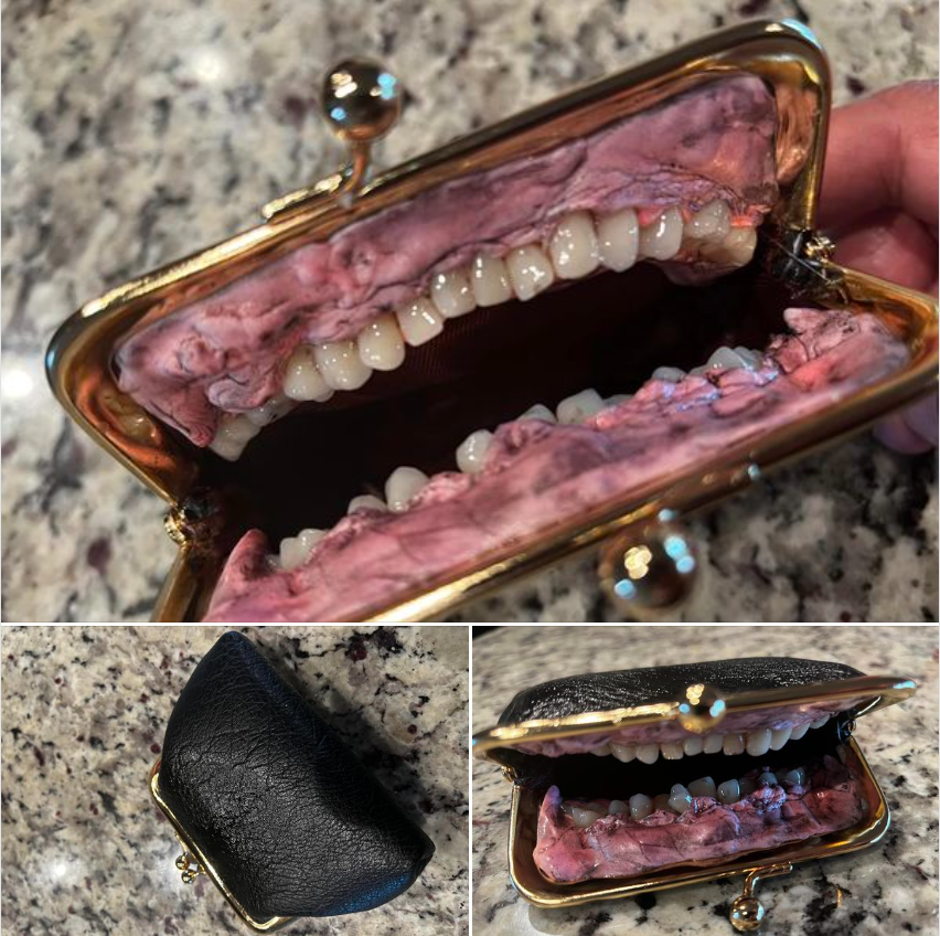 SSkorkowsky's tweet photo. Load this bad boy with Skittles. Whenever you want some, casually open your purse, lift your head like a baby bird, and pour a little into your mouth. Then offer it, mouth-first to whoever is watching you.
I promise they won't want any.
Kiss the candy purse before putting it away https://t.co/kOzw3aQq9Q