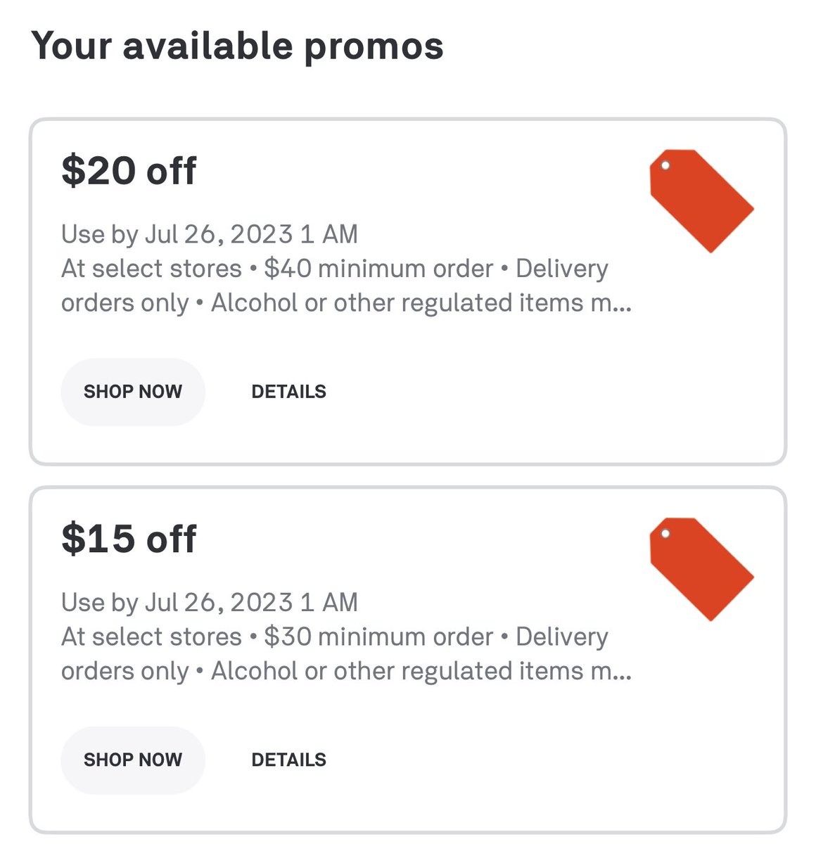 SNKRS STOCK on Twitter "On Postmates Go to promotions Type in HOST15