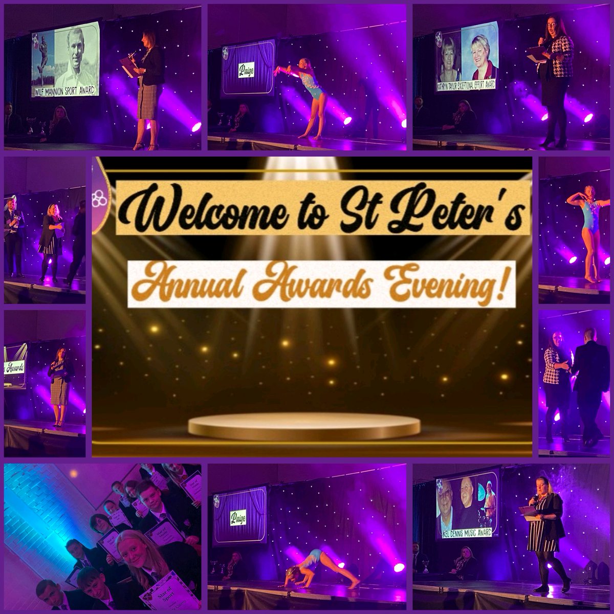 StPetersCC's tweet photo. 💜🏆St Peter's Awards Evening🏆💜

Tonight has been a pleasure to celebrate the amazing achievements made by our pupils and showcase an array of talent with our parents and community! A huge well done to all pupils this evening.#WorthyWinners #Proud #OneFaithOneFamilyOneFuture💜 https://t.co/JIPfQR6nEV