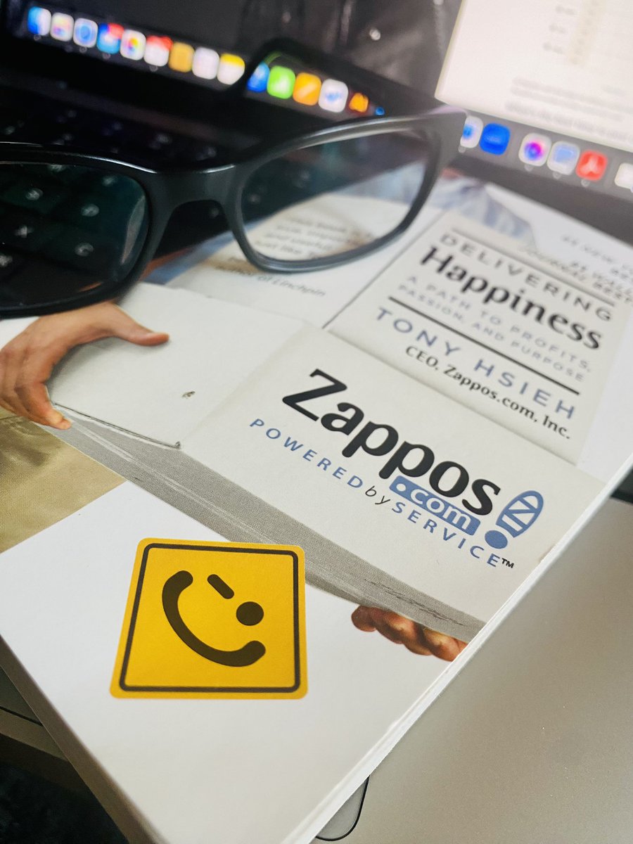So incase nobody knew our Creative Director is a bit of a book worm 📚 🐛 
(Ok a big book worm) 

She part of a local book club and this months book is:  

“Delivering Happiness - Tony Hsieh”