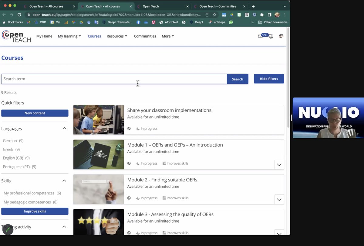 OpenTeachEU's tweet image. 📍Rosa Doran (@nuclio_pt) presented Open Teach project  to the teachers present at the #AEACI2023 course - Astronomy Education Adventure at the Canary Islands 2023!
#OpenTeachProject #OER #OEP