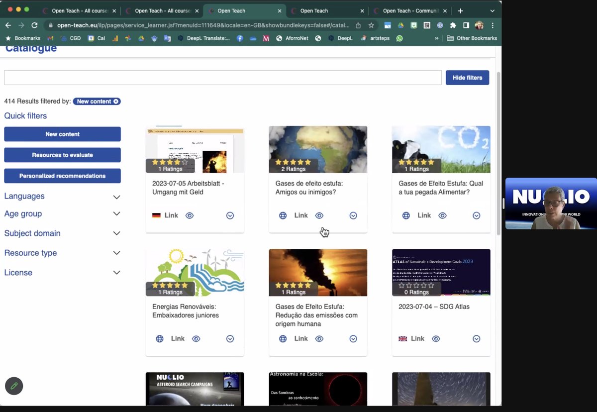 OpenTeachEU's tweet image. 📍Rosa Doran (@nuclio_pt) presented Open Teach project  to the teachers present at the #AEACI2023 course - Astronomy Education Adventure at the Canary Islands 2023!
#OpenTeachProject #OER #OEP