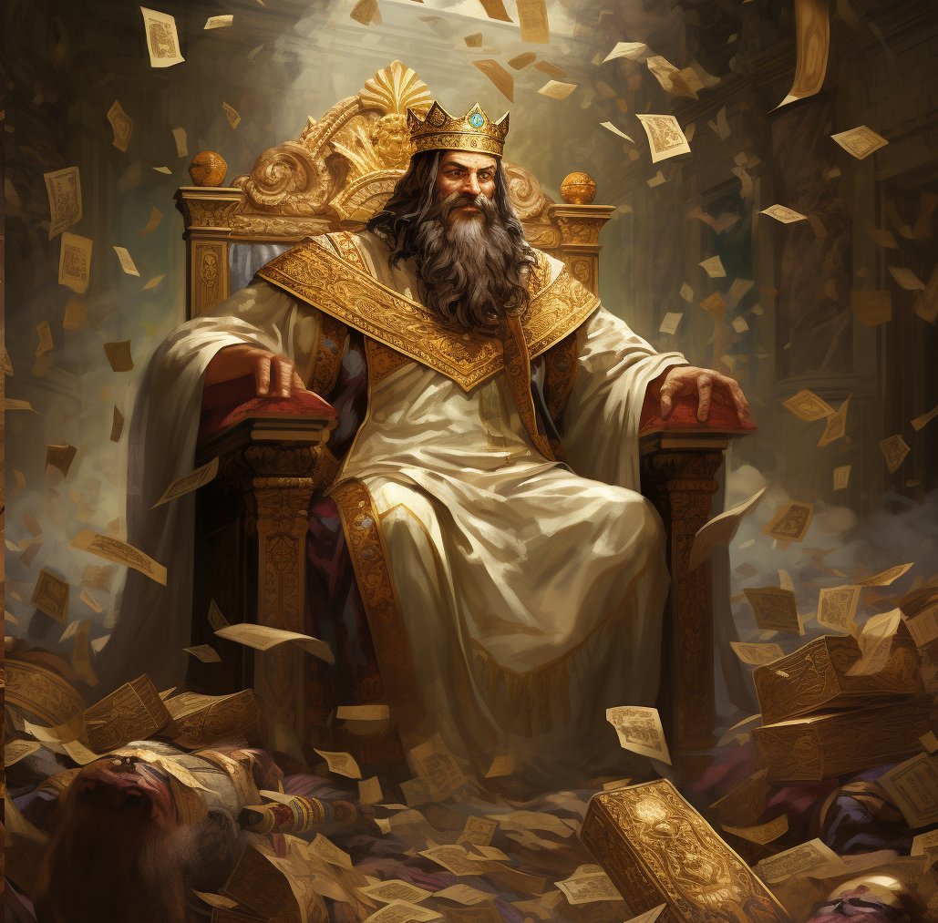 King Solomon, often hailed as one of the richest men in history