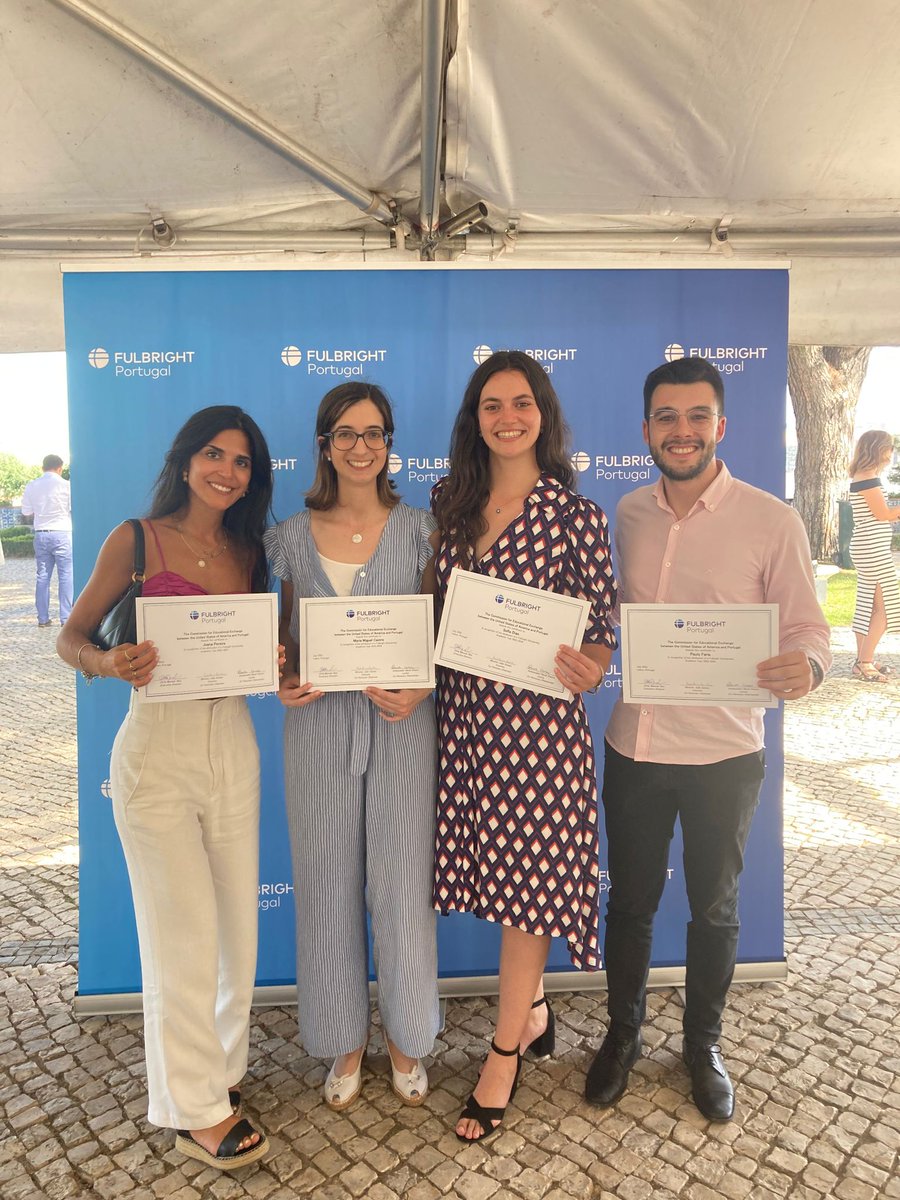 itspaulofaria's tweet photo. Earlier this week, I attended the Annual Fulbright Scholarship Award Ceremony of @Fulbright_PT at the @USEmbPortugal, and officially received the Certificate of my Fulbright Research Grant!
Boston, we meet in January! 🇺🇸🇵🇹 @Northeastern @i3S_UPorto https://t.co/lufuB5mkTL
