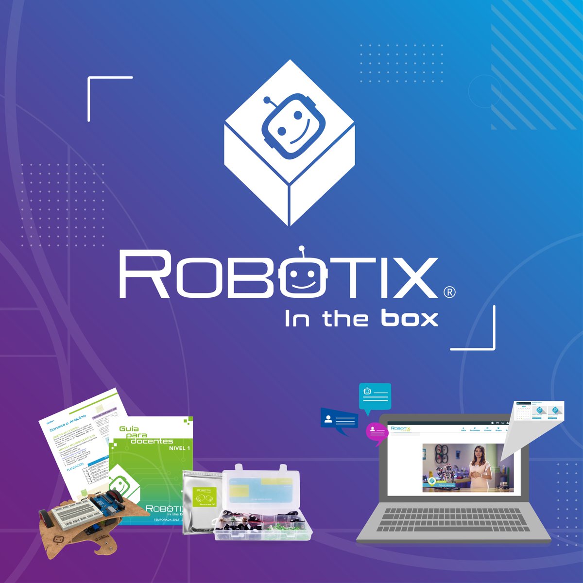 SoyRobotiX's tweet image. ¿Buscas un programa STEAM para secundaria o bachillerato? Conoce RobotiX In the Box, una solución educativa diseñada para que tus estudiantes desarrollen habilidades en Robótica, Electrónica y Programación. 🤖

Contáctanos para más información. 🥳

#SoyRobotiX #RobotiXInTheBox