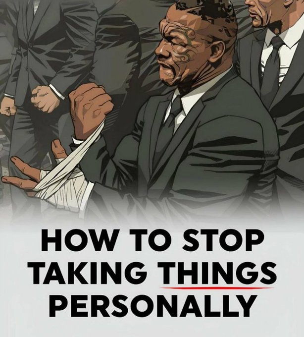 How To Stop Taking Things Personally:

- Thread -