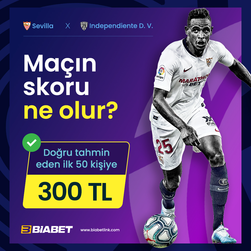 Biabet’ten Skor Tahmin Etkinliği⚡ 

Sevilla 🆚 Independiente D.V. maçının skoru ne olur?

İlk 50 kişiye 300₺🎁

👉RT yap 3 kişiyi etiketle    
👉Form açıklamasındaki tüm hesapları takip et

‼ Formu doldur: l24.im/87Qp