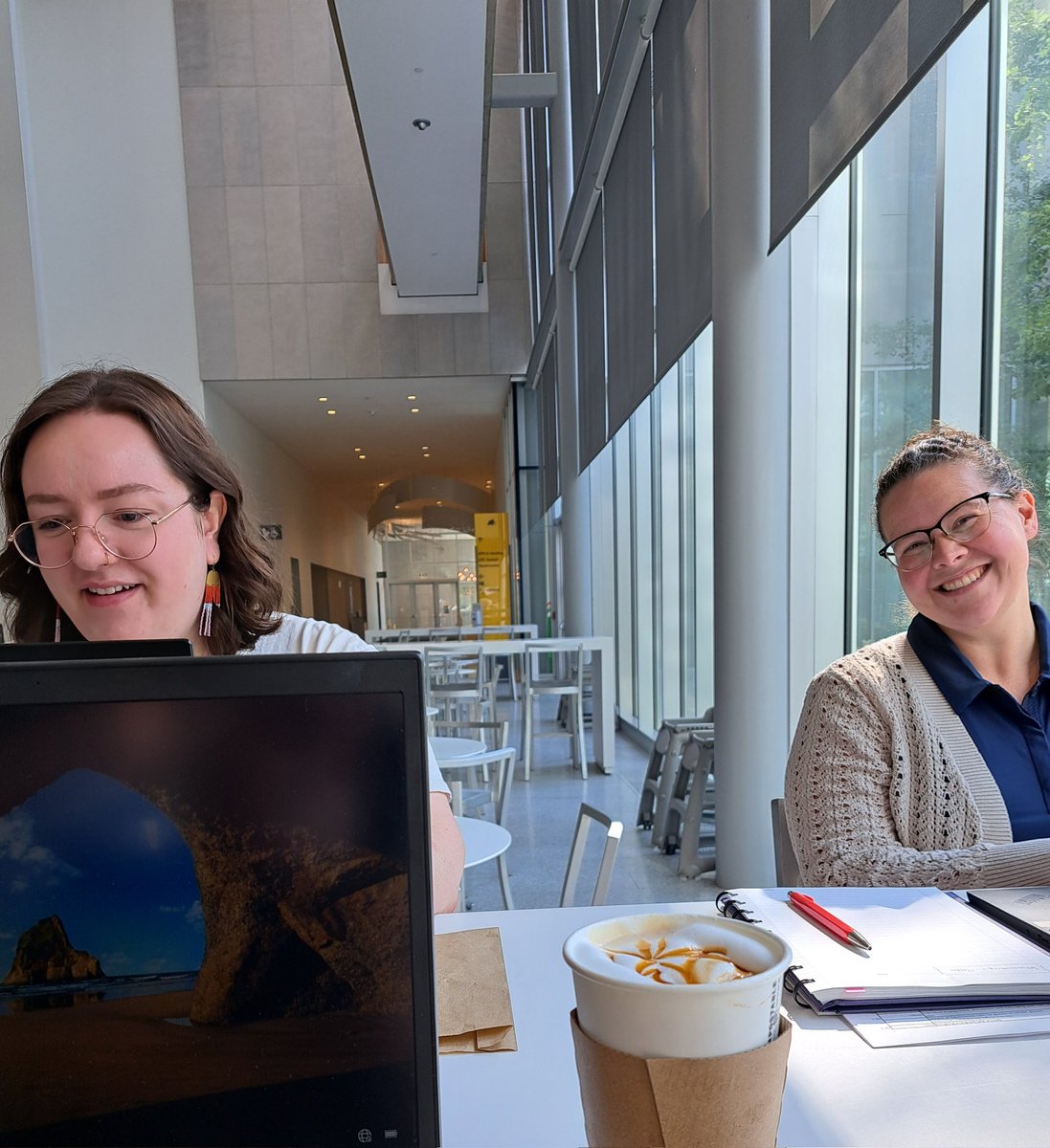 What work looks like when the power goes out and you relocate to the museum. @RoyalAlberta @AlbertaMuseums