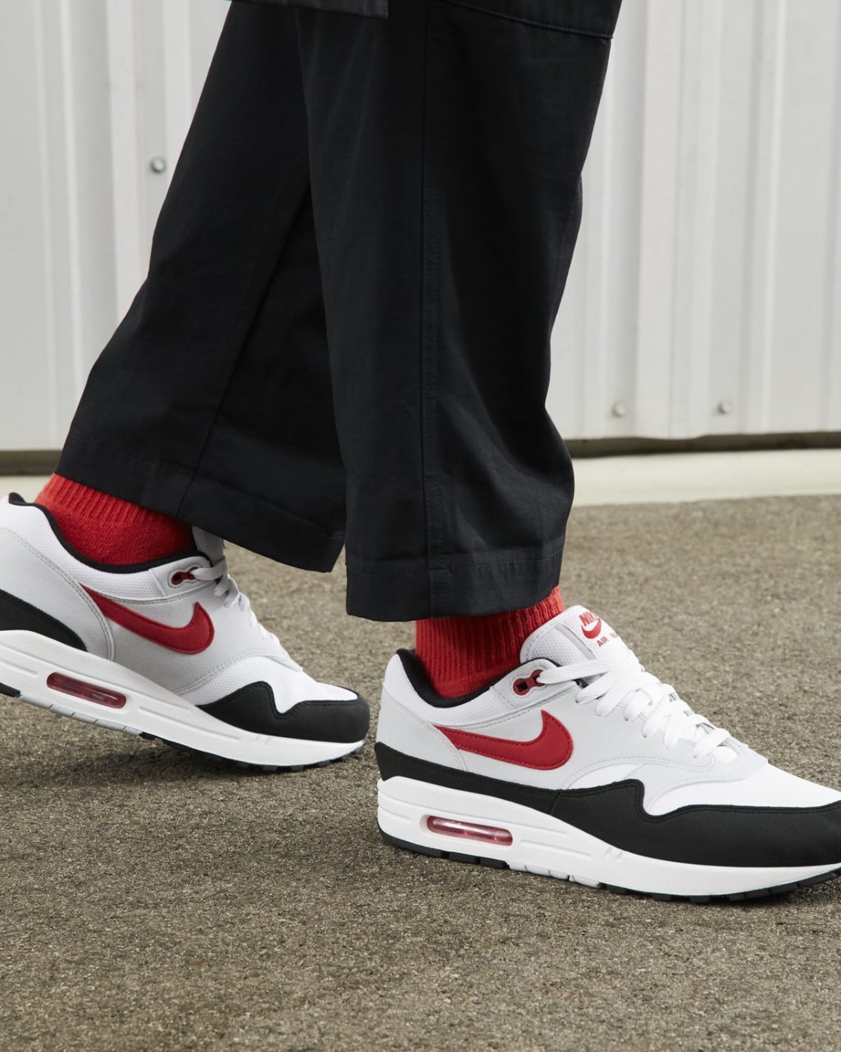 Nike Air Max 1 Anniversary 'White & University Red'. Nike SNKRS