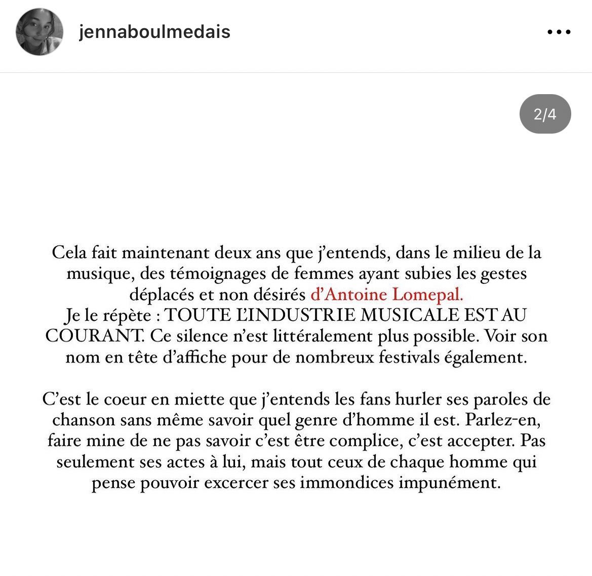 Non seulement tout le monde le sait mais il le dit littéralement dans ses textes, stop les œillères