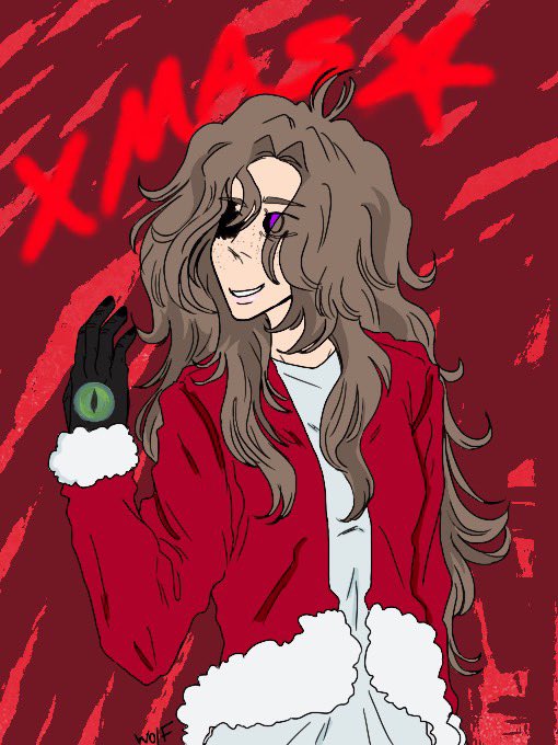 SmpDynasty's tweet photo. The final figure reveals themself!

"The eye shall grace you"

Character Reveal: @XmasWasHere 

Art by: Wolfhuntterr on Instagram <33

#DynastySMP https://t.co/KdBGzrM0hI