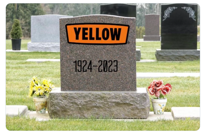 Yellow Truck Headed for Bankruptcy