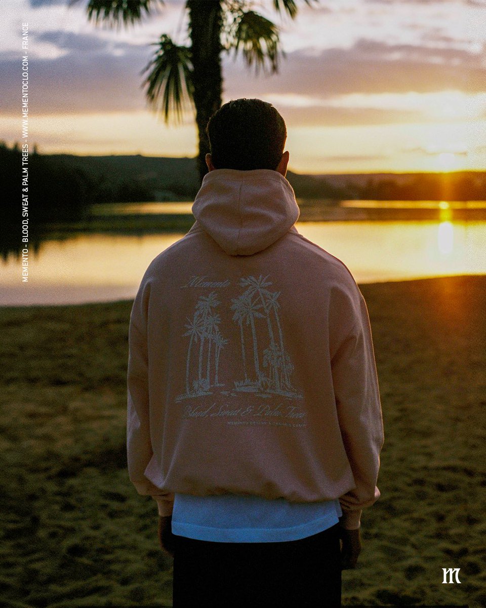 mementoclo_'s tweet photo. Blood, Sweat &amp; Palm Trees, this visual fuses the grit of this relentless pursuit of success, while laid-back designs embody the pleasure of well-earned relaxation.

Launching this week. 🌴⚒️ https://t.co/3P6HvUW71v