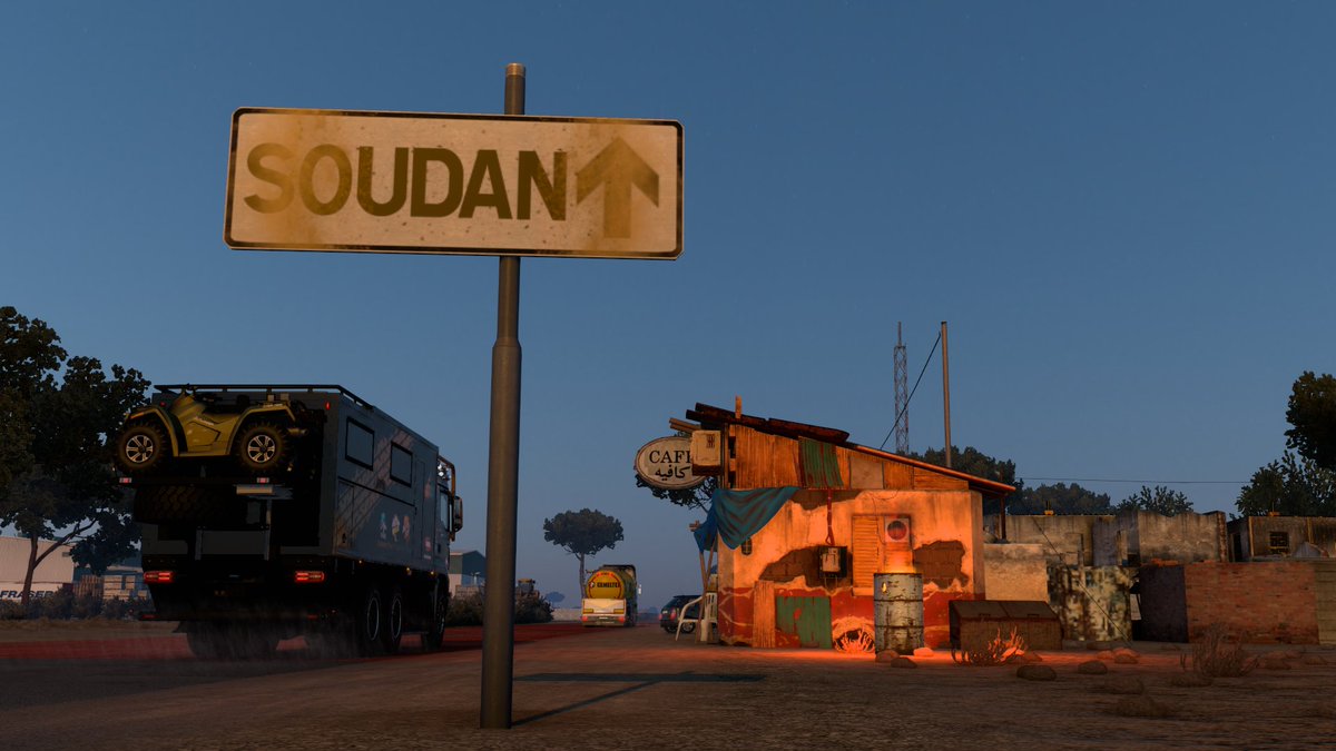 TMapsOfficial's tweet photo. Road to Africa
More than a map,RAf is a unique driving experience for the player,with driving difficulty, necessary skill, varied landscapes and environments. Probably the most complete map for ets2 with over 8,000kms long and lots of fun.#TerraMaps #ROADTOAFRICA #RTAF #ATRANS https://t.co/unIERGrwpK