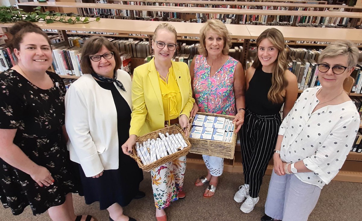 Gov_NB's tweet photo. We’re excited to announce that period products are now more accessible thanks to a new initiative from NB Public Libraries. These essential items are free and are available to those in need in the bathrooms of all 63 libraries across the province.
https://t.co/m7Zfcxud8C https://t.co/93YWdwvEKI
