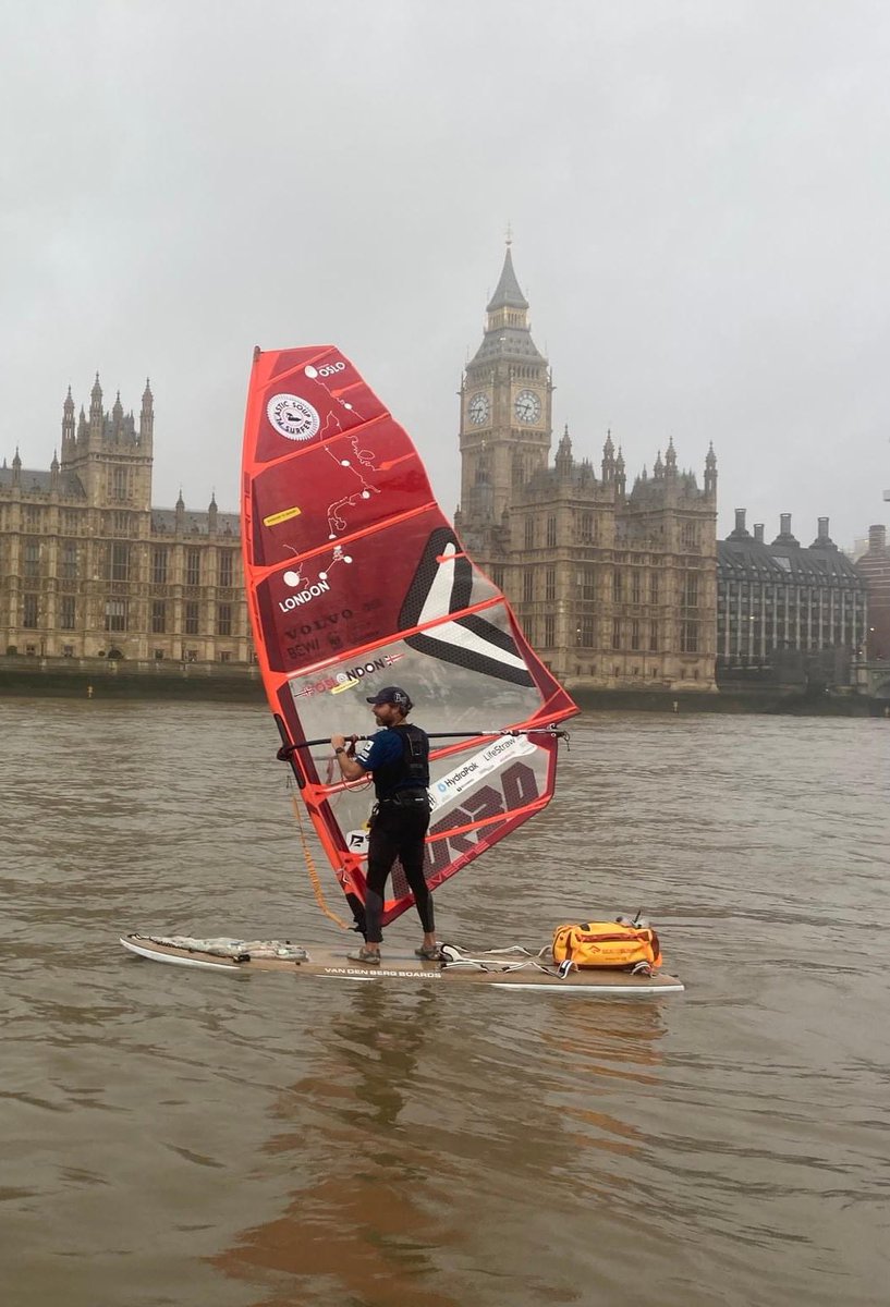 mrjonkhoo's tweet photo. Merijn Tinga has just windsurfed 1,800km from Oslo 🇳🇴 to London 🇬🇧 to take a stand and support calls for  deposit return schemes. Great to see him present to our minister and MPs at Westminster today alongside fellow UK NGOs. @merijntinga @plasticsoupsurf @sascampaigns https://t.co/Z275Lyo4Tx