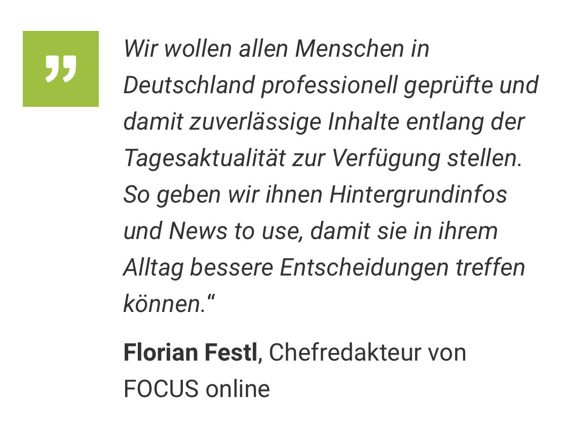 heinz_alt's tweet photo. FOCUS online startet Kampagne für Inhalte ohne Bezahlschranke. Laut aktueller @BurdaForward-Studie zeigten sich 81 Prozent „genervt“ von Artikeln, die in Bezahlschranken enden. https://t.co/b8fMNeEUFU
#Paywall #PayforMedia #NewsToUse #NonPaidPortale #FakeNews https://t.co/Z50CU5C6Tt