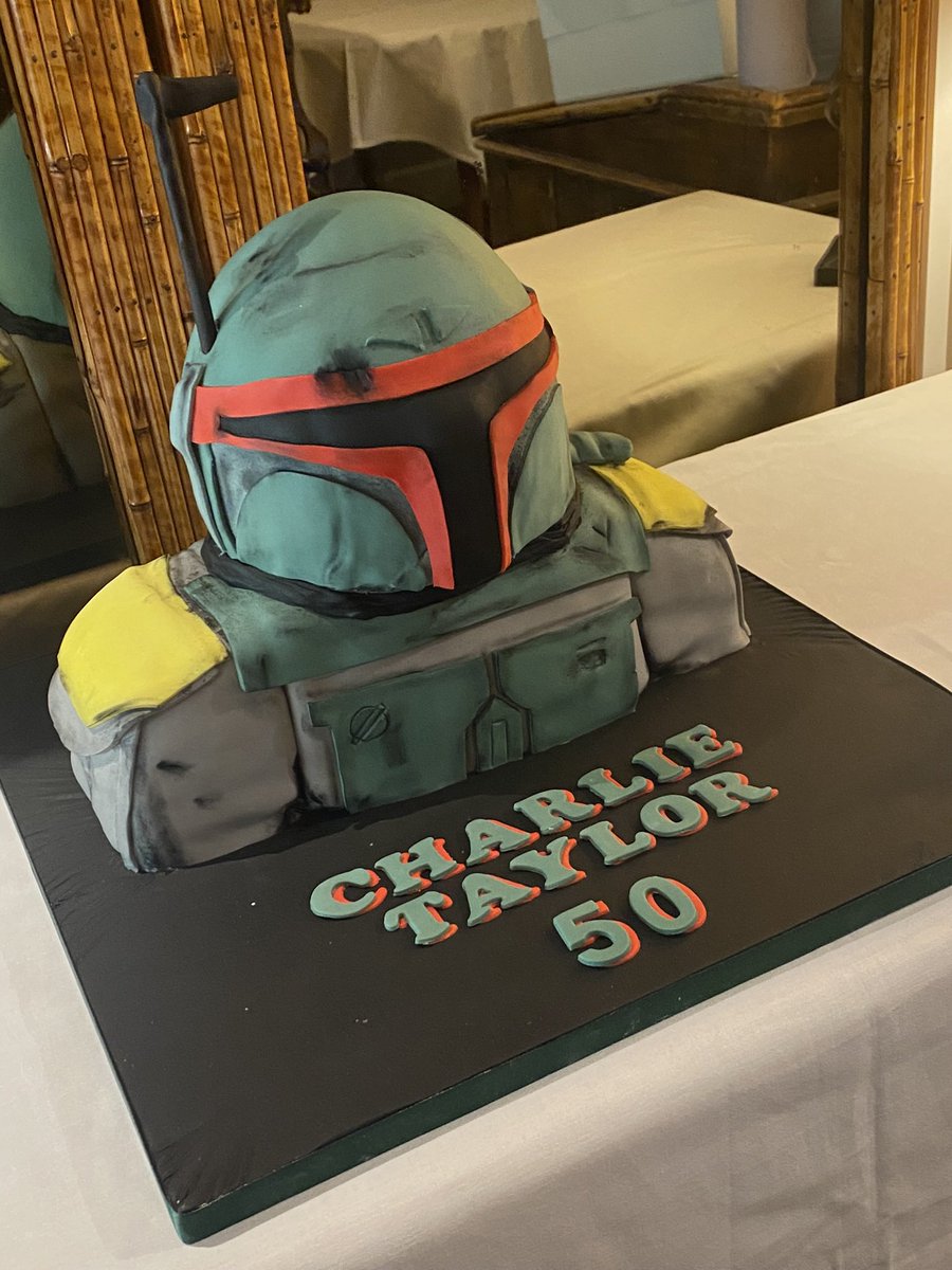 Boba Fett sculpted cake