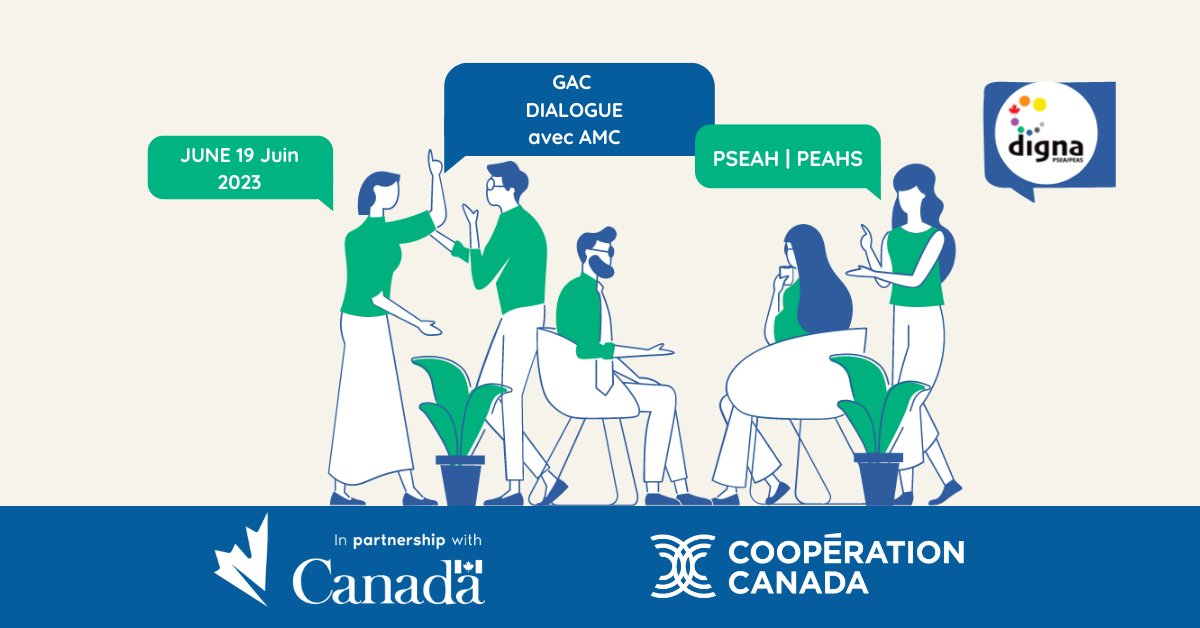 digna_can's tweet photo. Le 19 juin, @cooperation_ca et @DevCanada ont organisé un dialogue visant à renforcer l’action collective et à redonner de l’élan à la prévention de l’exploitation, des abus et du harcèlement sexuels (#PEAHS) au sein de notre secteur.
Lisez le résumé: https://t.co/YewGpRgE58 https://t.co/IqWrIybiuP