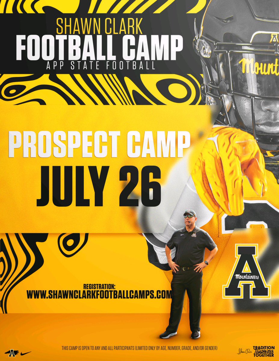 One week away from another great opportunity to Showcase your talent for @AppState_FB