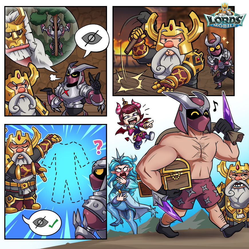 Lords Mobile on X: With great protection comes great responsibility, but  Berserker would probably grow into it! #lordsmobile #comic   / X