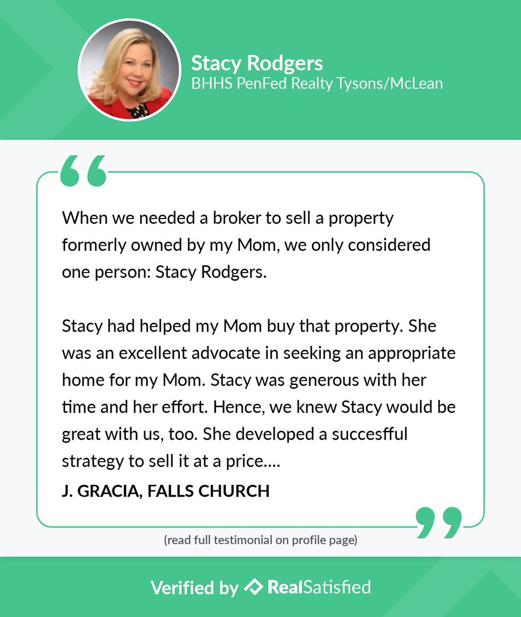 StacyRodgers's tweet image. I'm always humbled by the kindness of my clients. Thank you. app.realsatisfied.com/Stacy-Rodgers via @realsatisfied