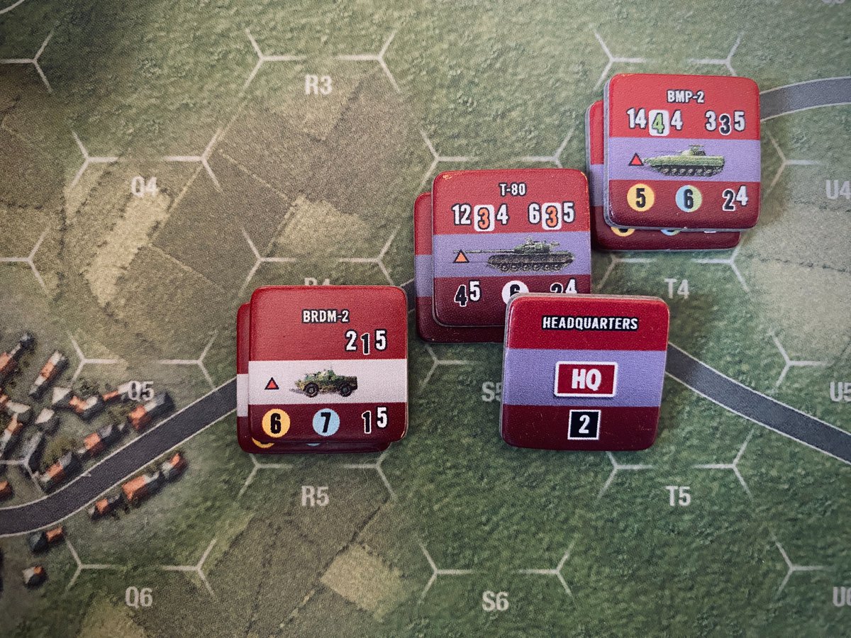 4 April 1985 - A Soviet reconnaissance battalion spearheads the invasion of West Germany. #wargaming #boardgames @LnLPub Blood & Fury: World at War '85