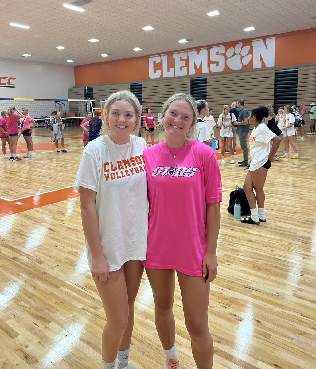 Thank you for a great camp @ClemsonVB!! 💜🏐🧡