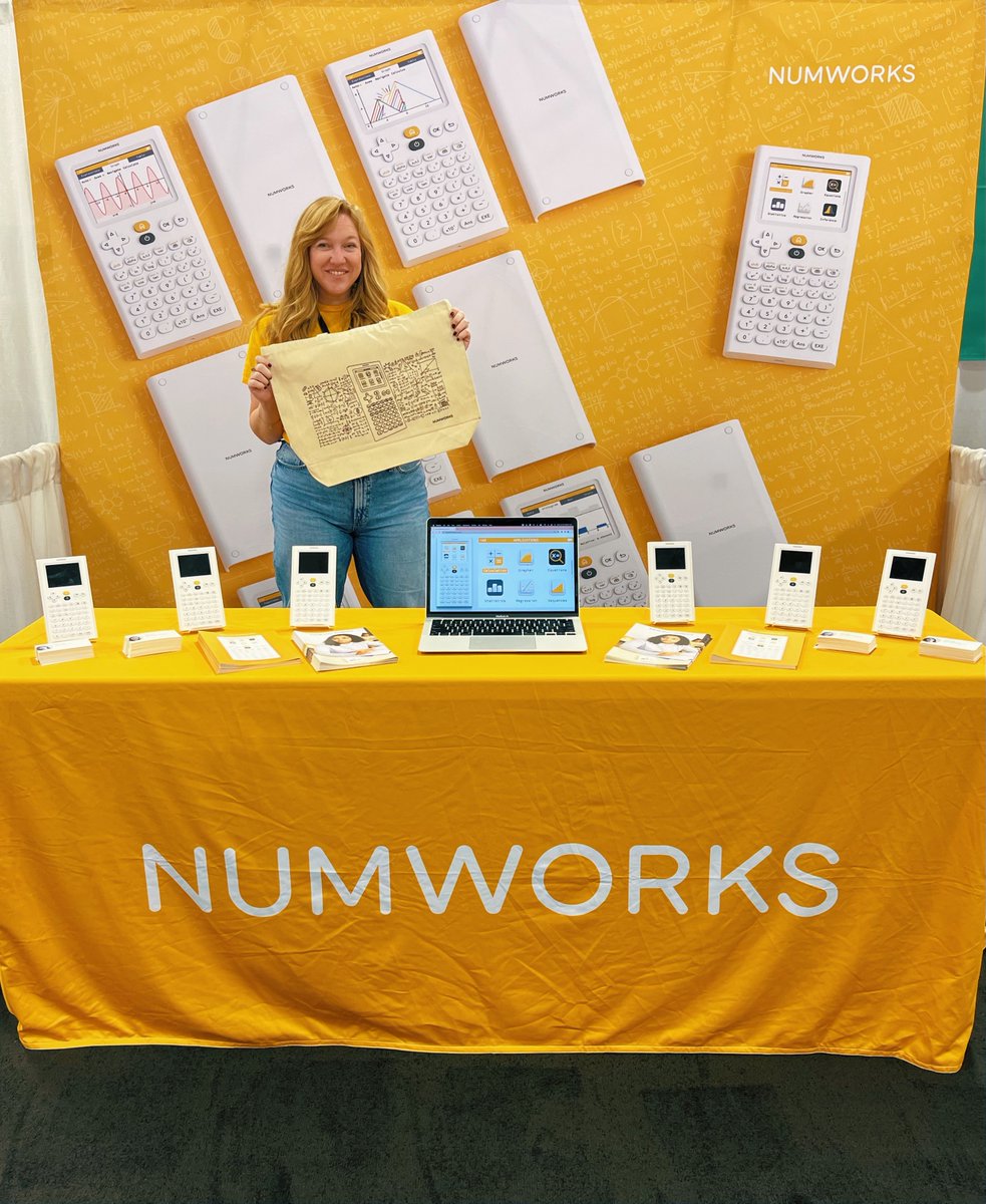 NumWorks's tweet photo. Come by booth 308 at the AP Annual Conference and learn about how NumWorks can transform your AP courses! 

Be among the first 100 visitors and get our famous tote bag 😱

#APAC23 #APAnnualConference #MTBoS https://t.co/4KzQwDwU0M