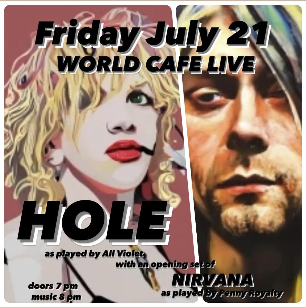 If anyone is in the Philly area this Friday, my Nirvana tribute band is playing with a Hole tribute.